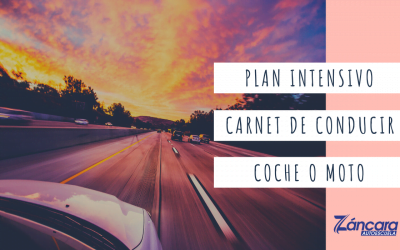 Plan intensivo carnet de conducir coche o moto, aprueba en tiempo récord
