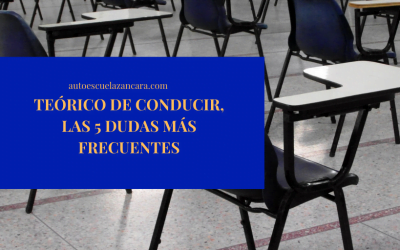 Examen teórico de conducir, las cinco dudas más frecuentes