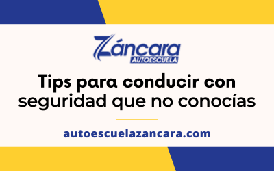 Tips para conducir con seguridad que no conocías